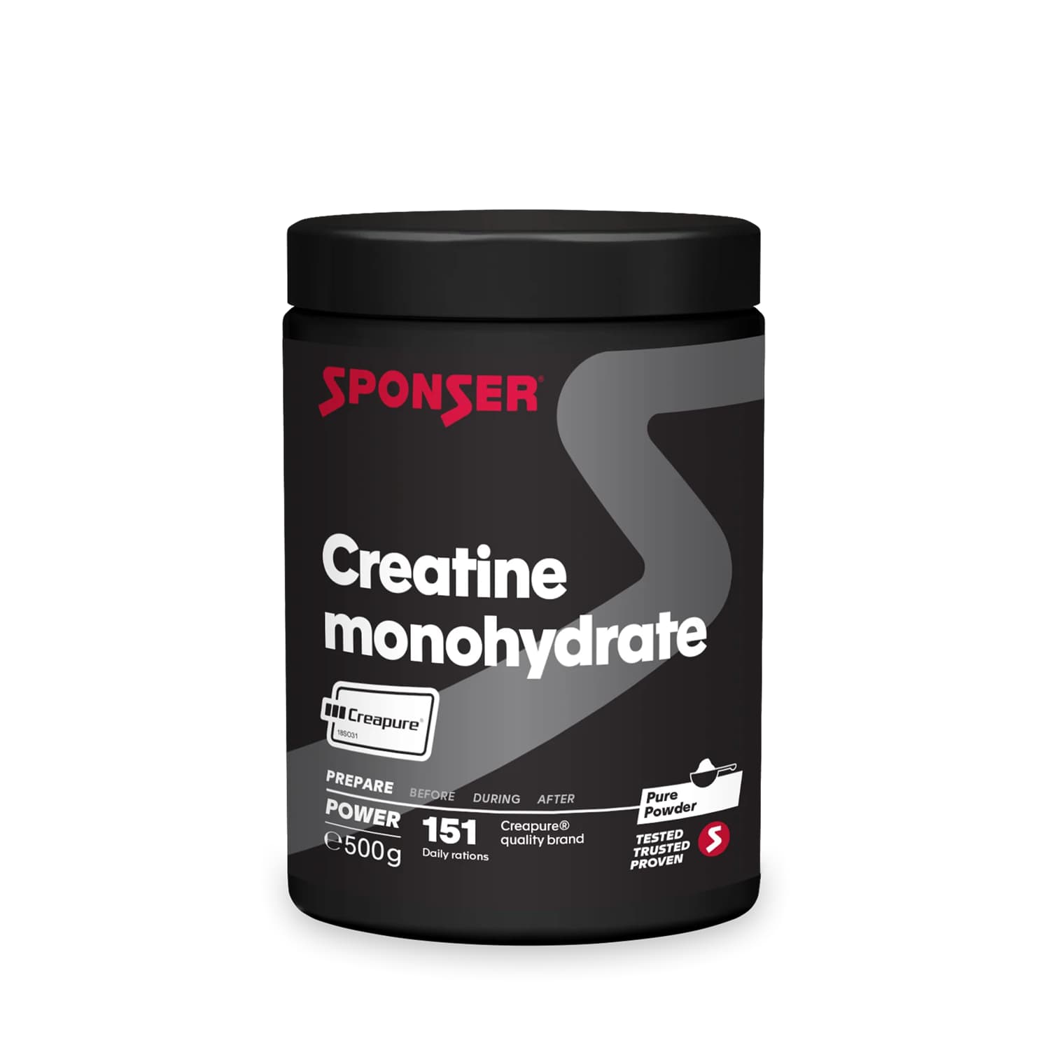 Image of Sponser Creatin Monohydrat Neutral 500 g Nahrungsergänzung Grau, Herren, Größe: 0