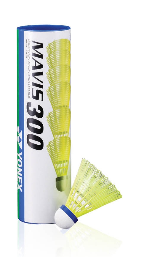 Yonex 6-Pack Mavis 300 Shuttle Gelb, , Größe: 0