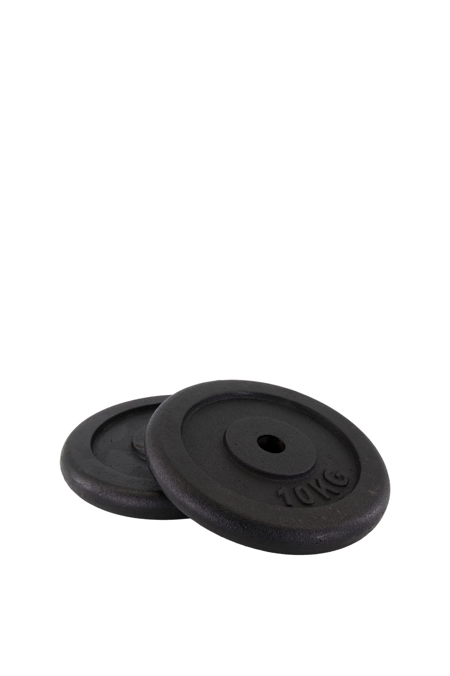 Image of POWERZONE 2 x 10 kg Hantelscheibe Schwarz, Herren, Größe: 0