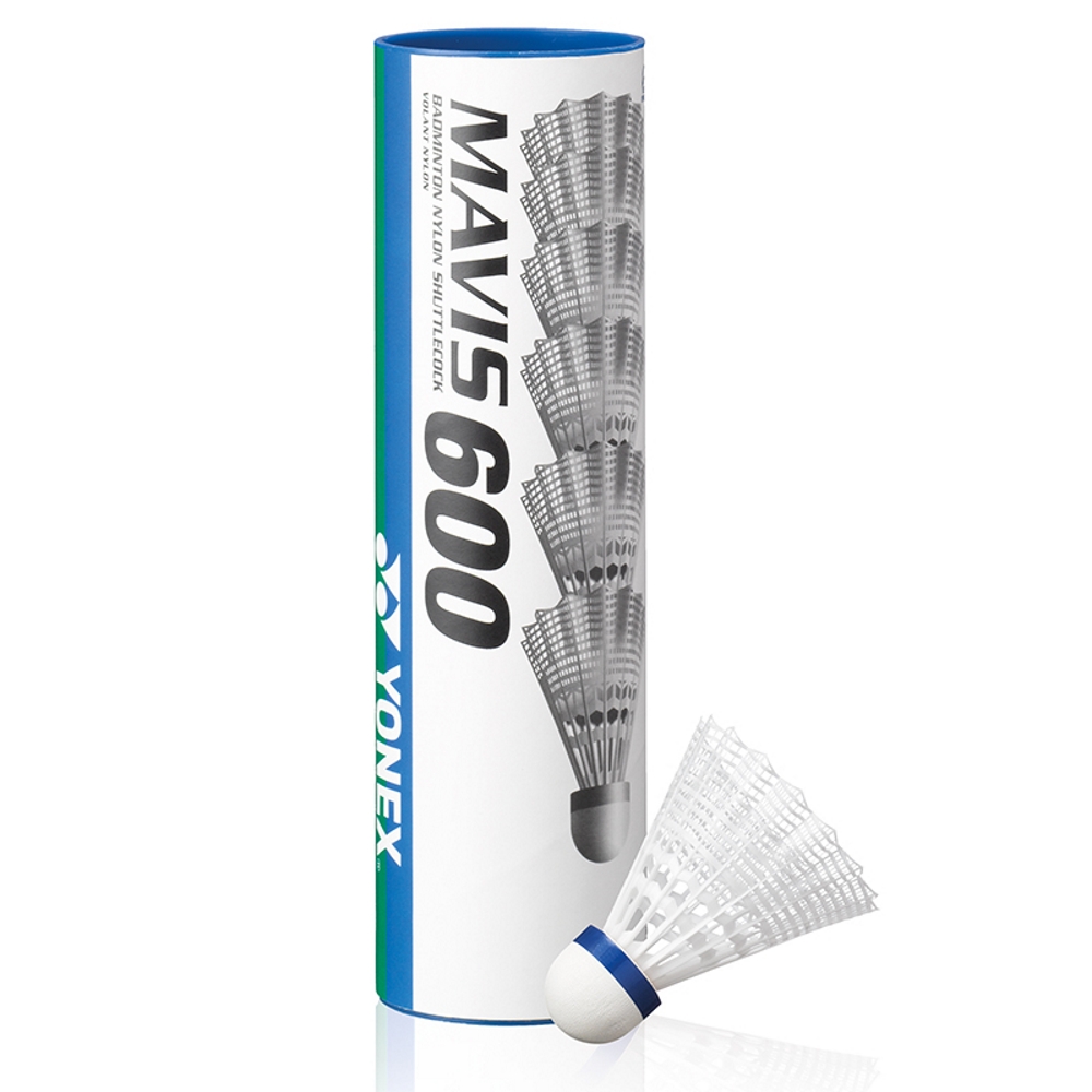 Yonex 6-Pack Mavis 600 Shuttle Weiss, , Größe: 0