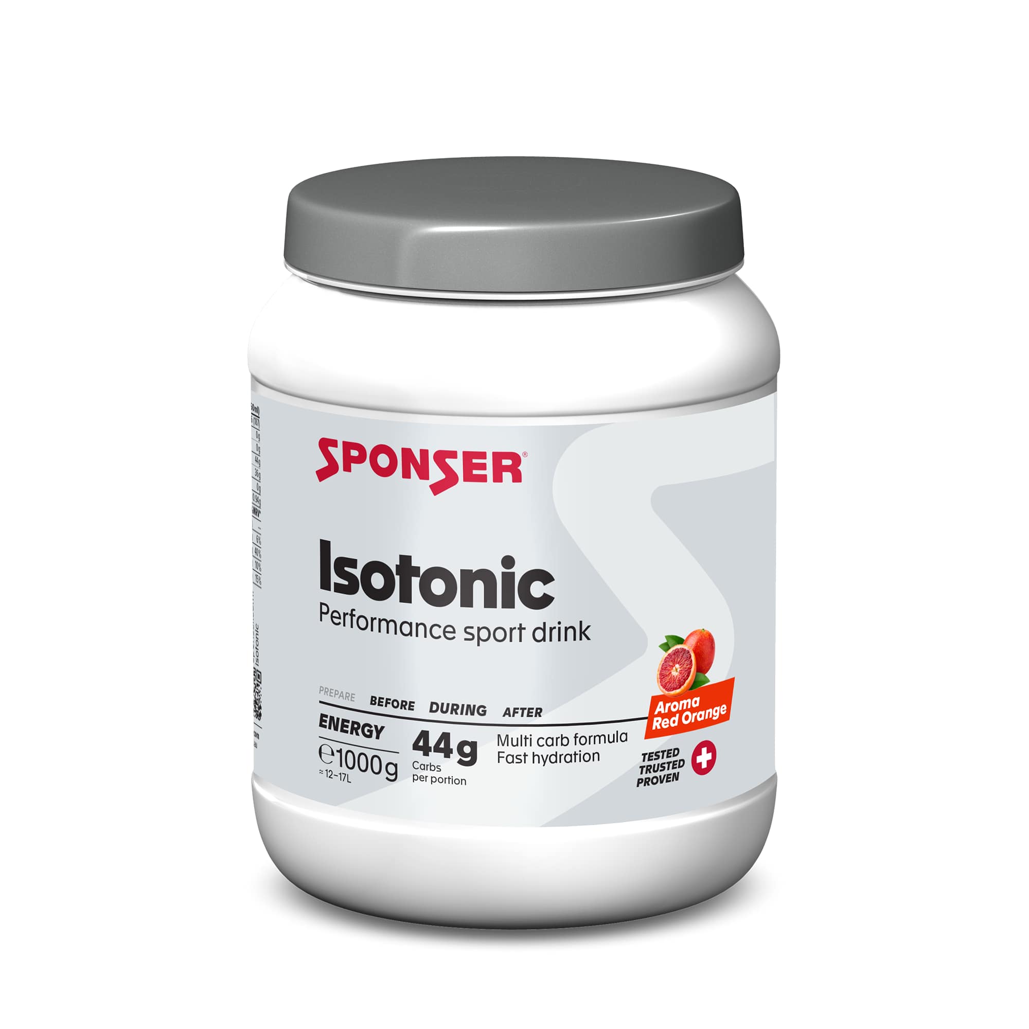 Image of Sponser Isotonic Red Orange 1000 g Getränkepulver Weiss, Herren, Größe: 0