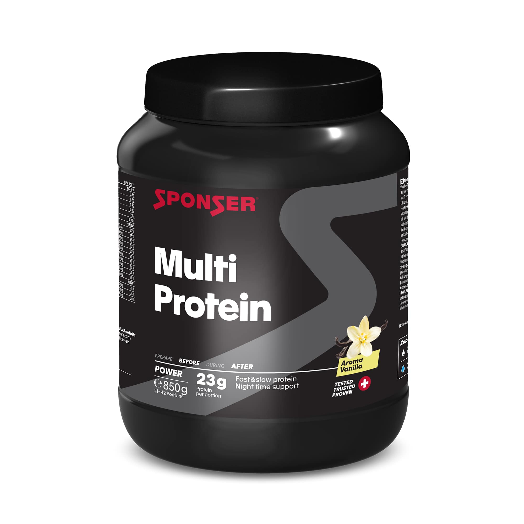 Image of Sponser Multi Protein Vanilla 850 g Proteinpulver Grau, Herren, Größe: 0