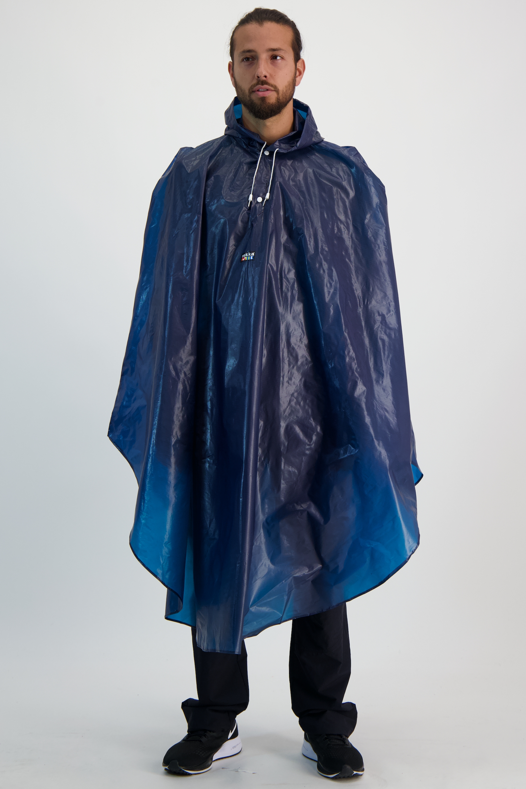 RUKKA Eva Regenponcho Blau, Herren, Größe: ONE SIZE