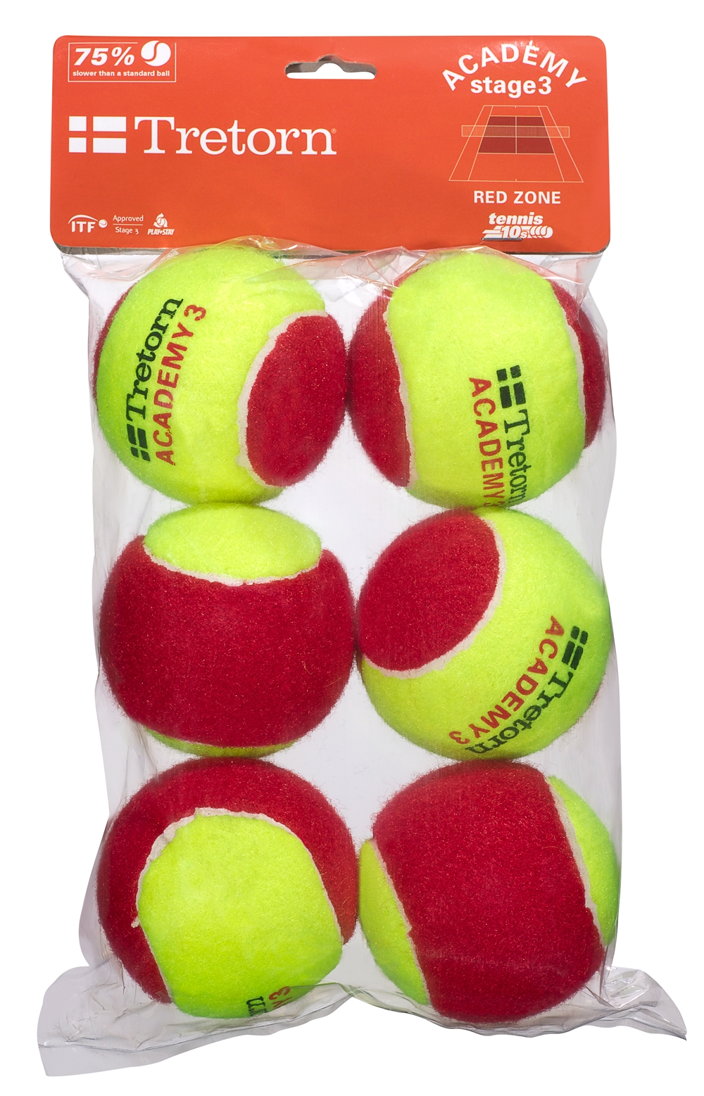Image of Tretorn Stage 3 Academy Tennisball Gelb, , Größe: 0
