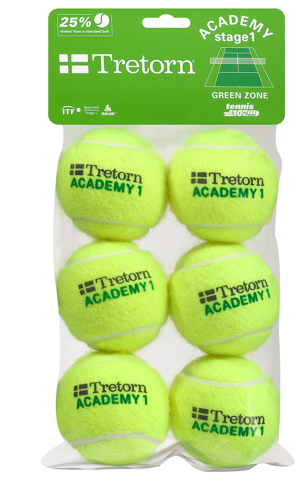 Image of Tretorn Stage 1 Academy Tennisball Gelb, , Größe: 0