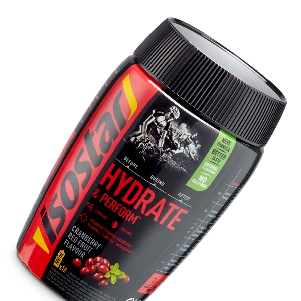 Isostar Hydrate & Perform Redfruits 400 g Getränkepulver Rot, Herren, Größe: 0