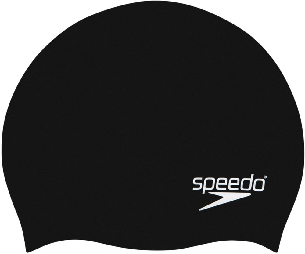 speedo Silikon Kinder Badekappe Schwarz, , Größe: ONE SIZE