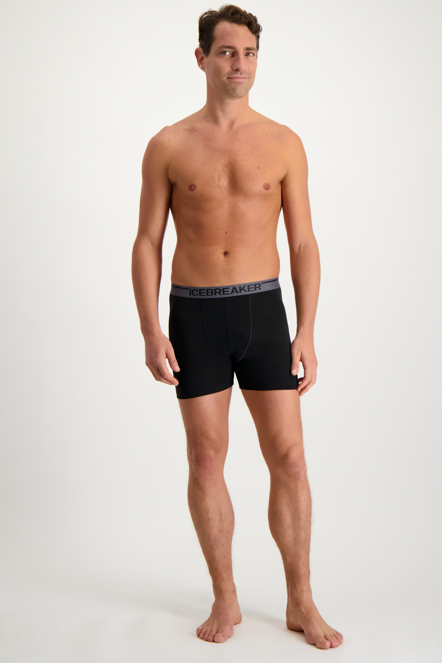 icebreaker Merino 150 Anatomica Herren Boxershort Schwarz, Herren, Größe: S