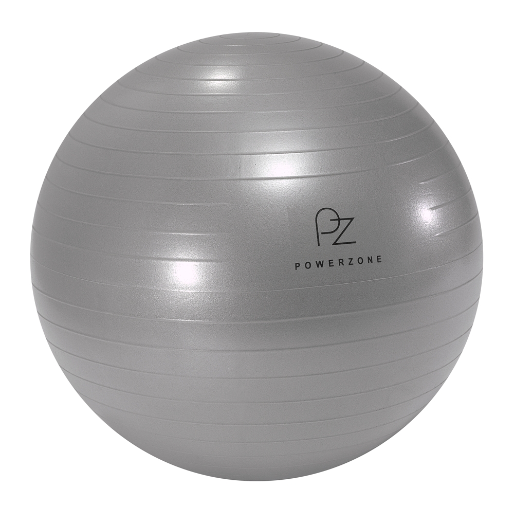 POWERZONE 65 cm Gymnastikball Grau, , Größe: 1