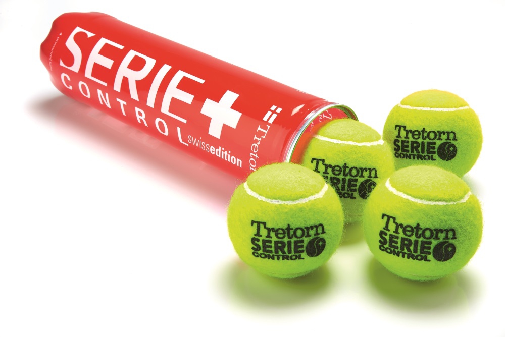 Tretorn 2-Pack Serie+ Control Swiss Ed. Tennisball Gelb, Herren, Größe: 0