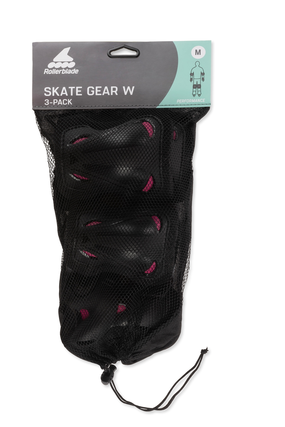 Image of Rollerblade 3-Pack Skate Gear Damen Schoner Set Schwarz, Damen, Größe: M