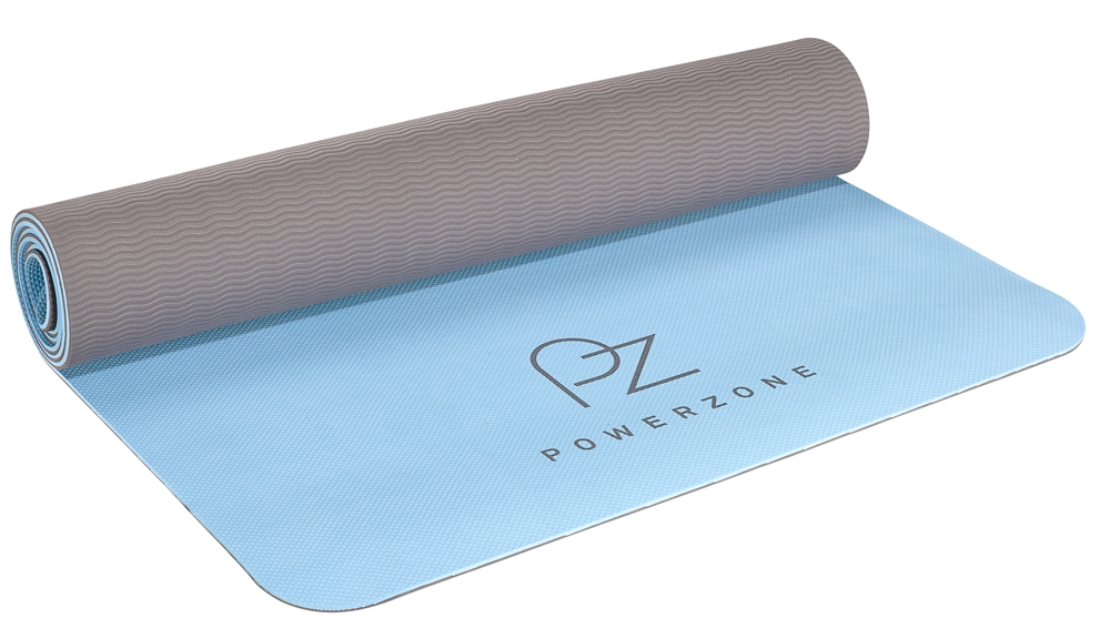 POWERZONE 4 mm Yogamatte Blau, Herren, Größe: 1