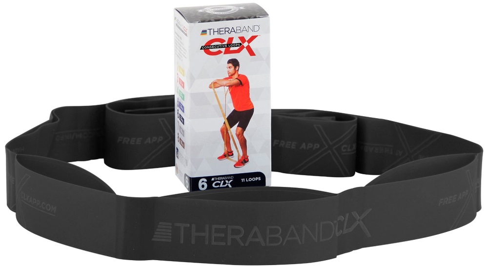 Theraband CLX Special Strong Schlingentrainer Schwarz, Herren, Größe: ONE SIZE