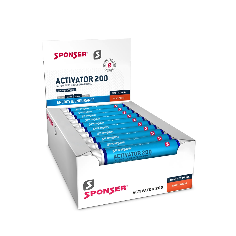 Sponser Activator 200 Fruit Boost 30 x 25 ml Nahrungsergänzung Blau, Herren, Größe: 0