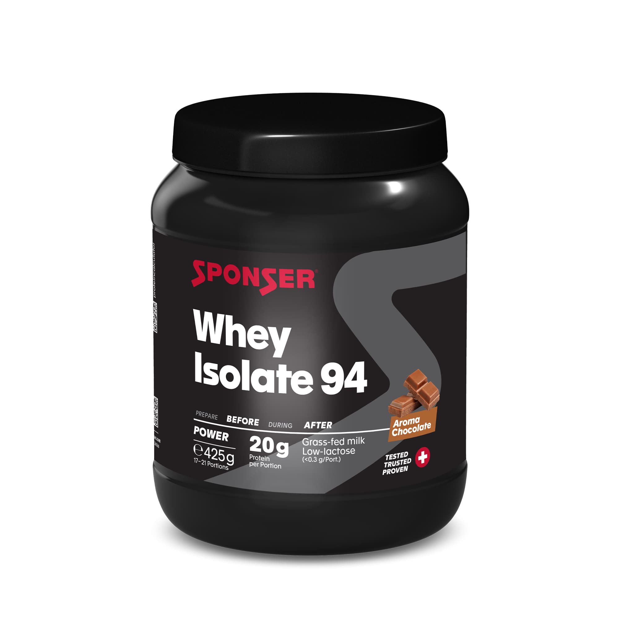 Image of Sponser Whey Isolate 94 Chocolate 425 g Proteinpulver Braun, Herren, Größe: 0