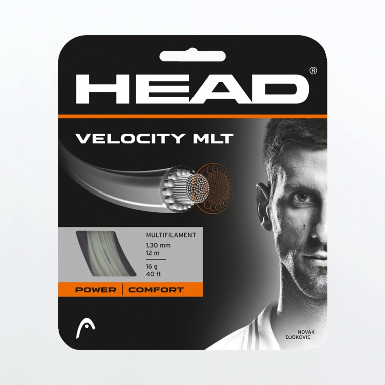 HEAD Velocity MLT 1.30 mm Tennissaite Weiss, Herren, Größe: 0