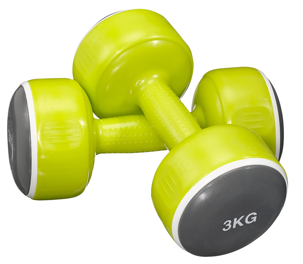 Image of POWERZONE 2 x 3 kg Hanteln Grün, Herren, Größe: ONE SIZE