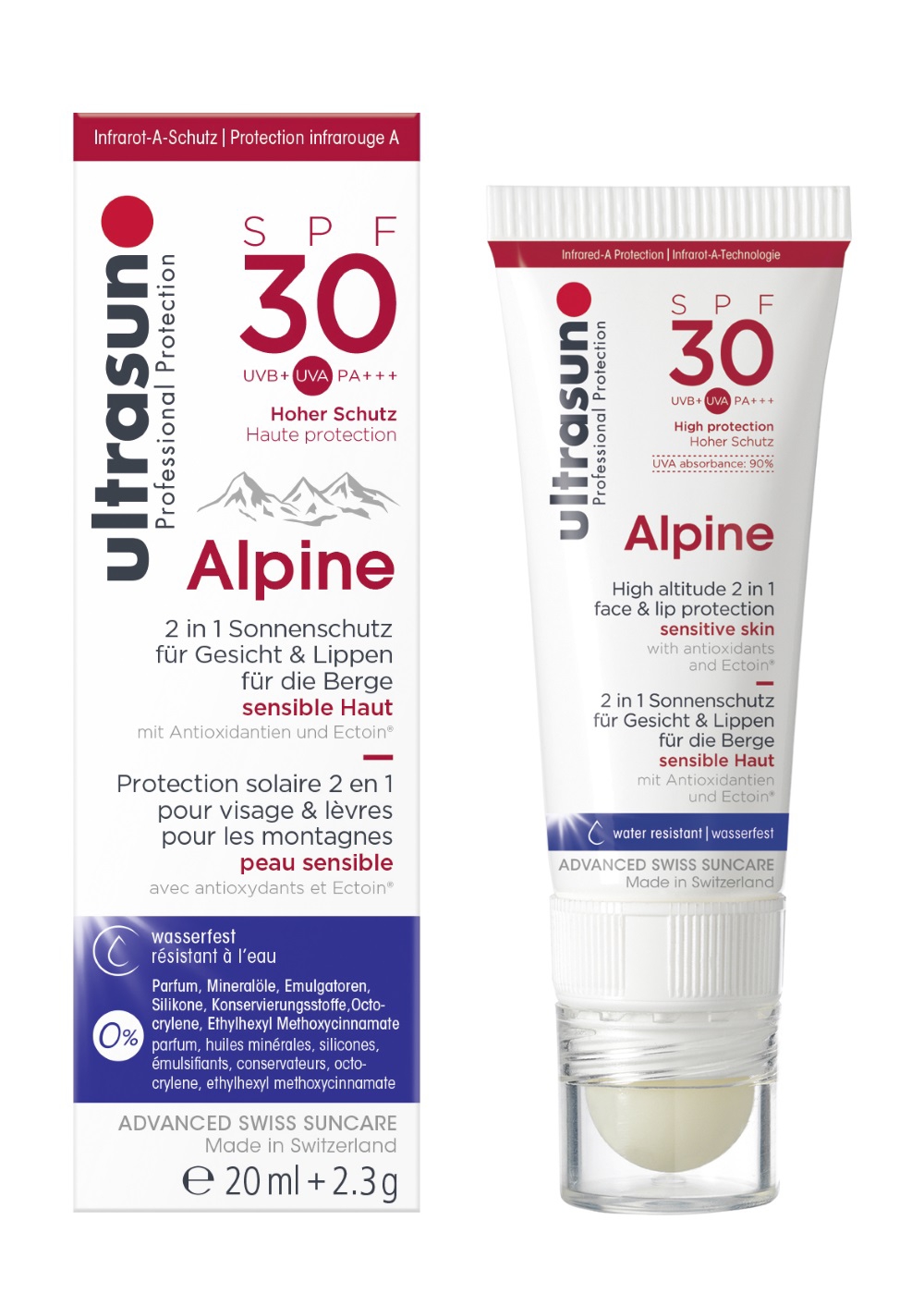 Image of Ultrasun Ultrasun Alpine SPF30 20ml + 2.3ml Weiss, Herren, Größe: 0