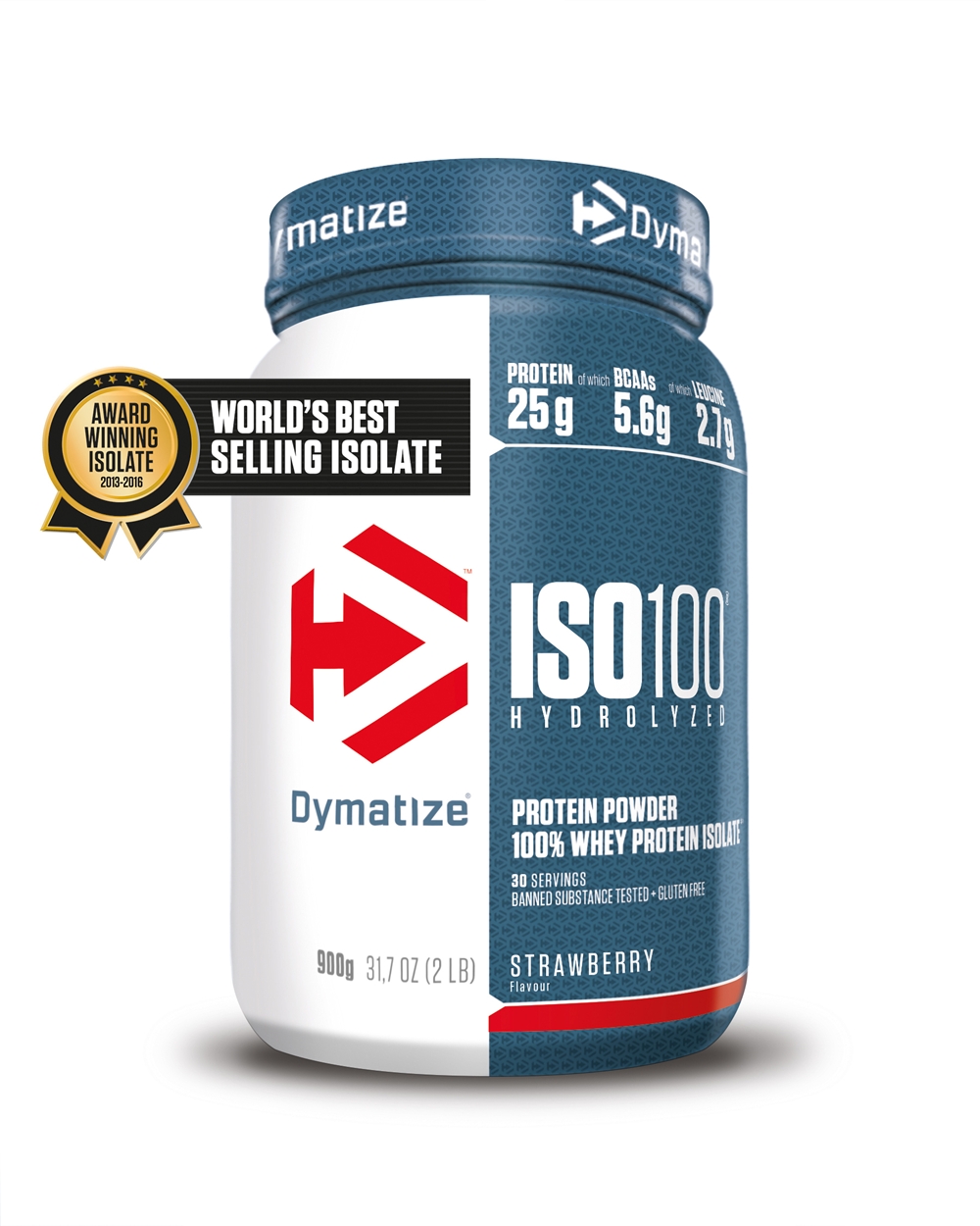 Image of Dymatize Iso 100 Strawberry Blast 900 g Proteinpulver Multicolor, Herren, Größe: 0