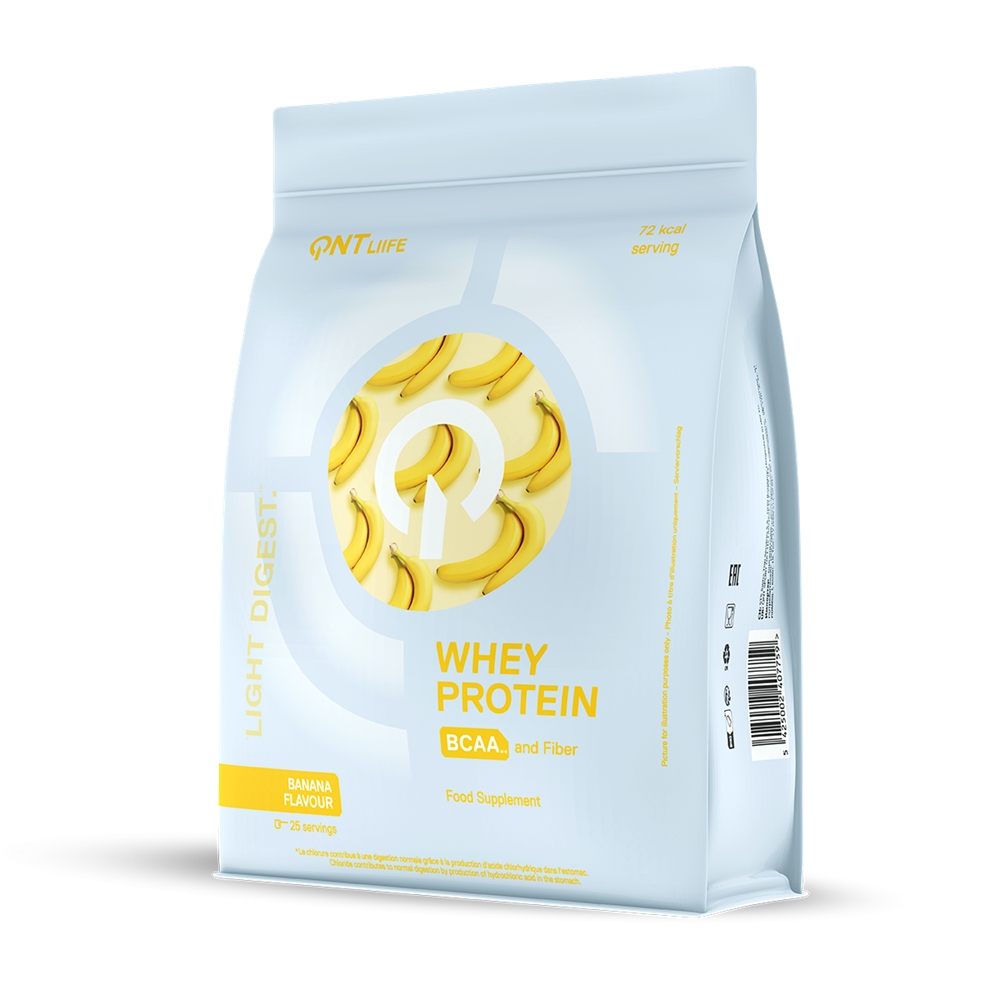 QNT Light Digest Whey Banana 500 g Proteinpulver Gelb, Herren, Größe: 0