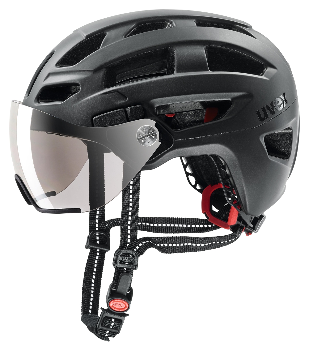Image of uvex finale visor Velohelm Schwarz, Herren, Größe: 52-57