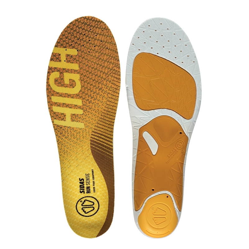 Sidas Run 3 Feet Sense High 35-36 Einlegesohle Gelb, Herren, Größe: XS