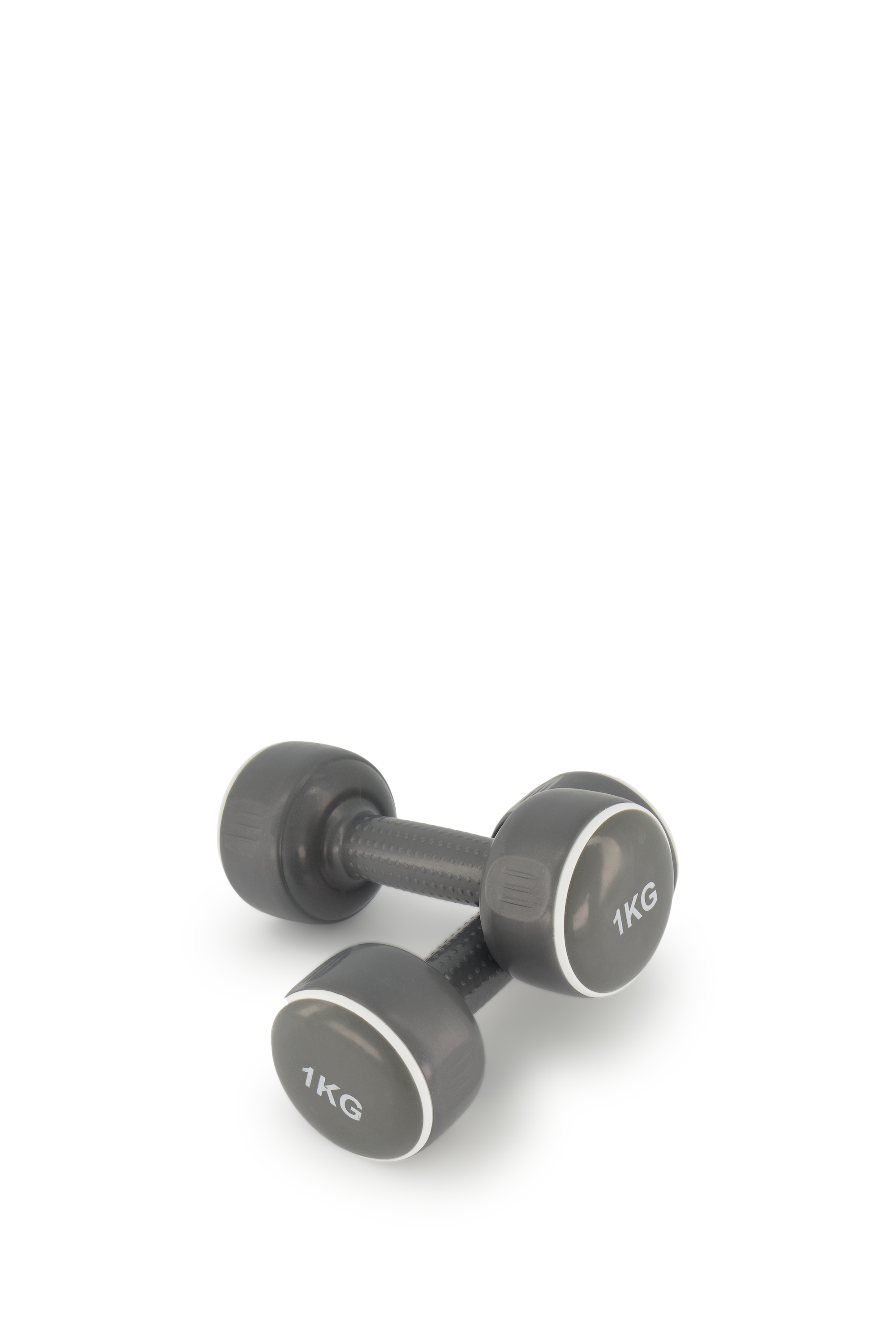 POWERZONE 2 x 1 kg Hantel Grau, Herren, Größe: ONE SIZE