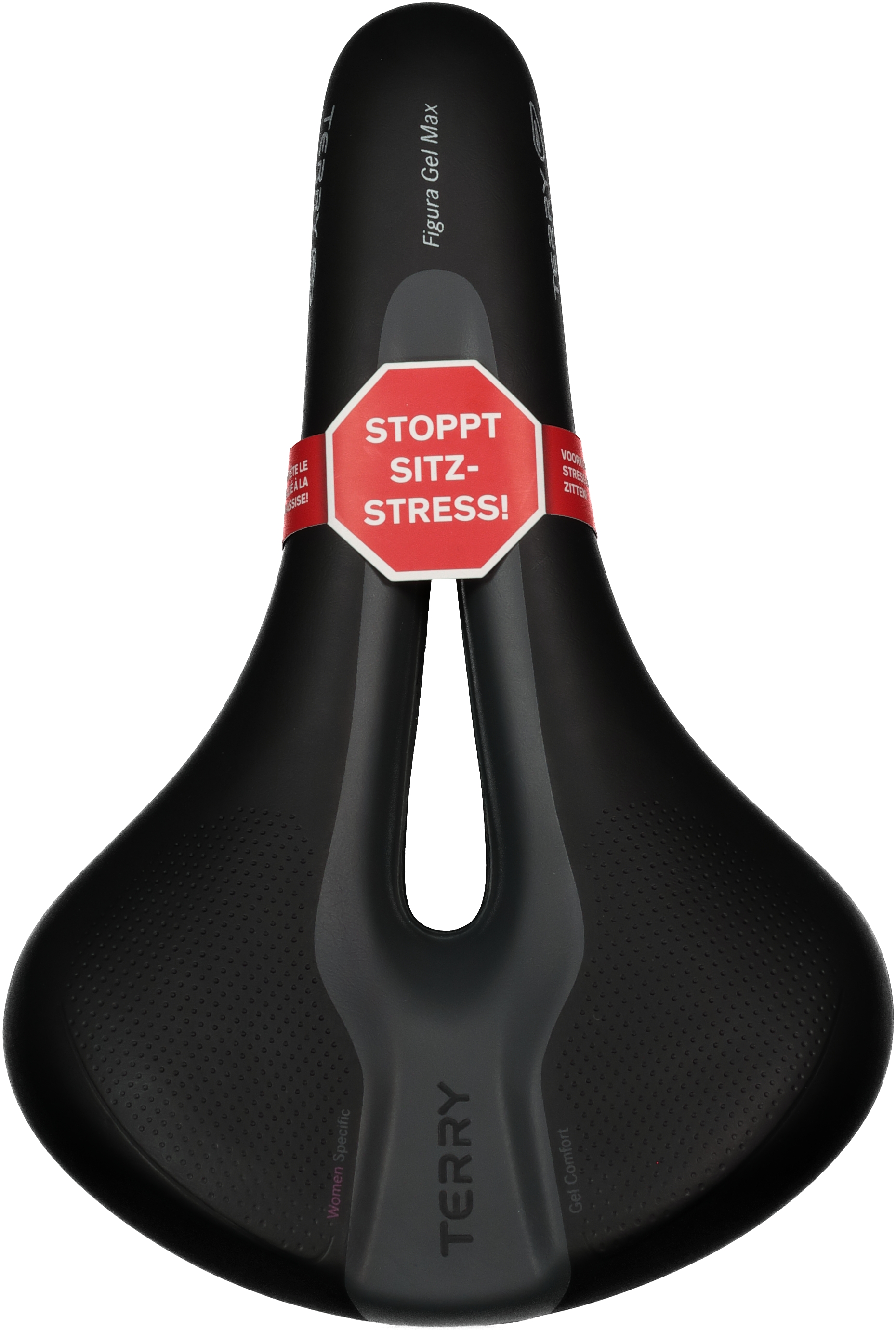 Terry Figura Gel Damen Sattel Schwarz, Damen, Größe: 9-Dec