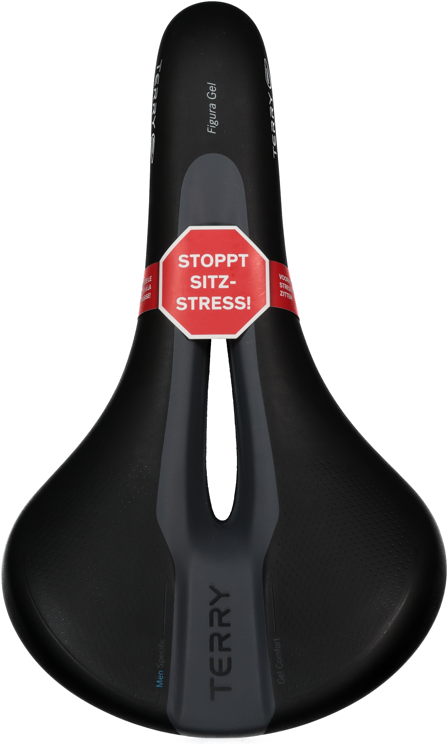 Terry Figura Gel Herren Sattel Schwarz, Herren, Größe: 9-Dec