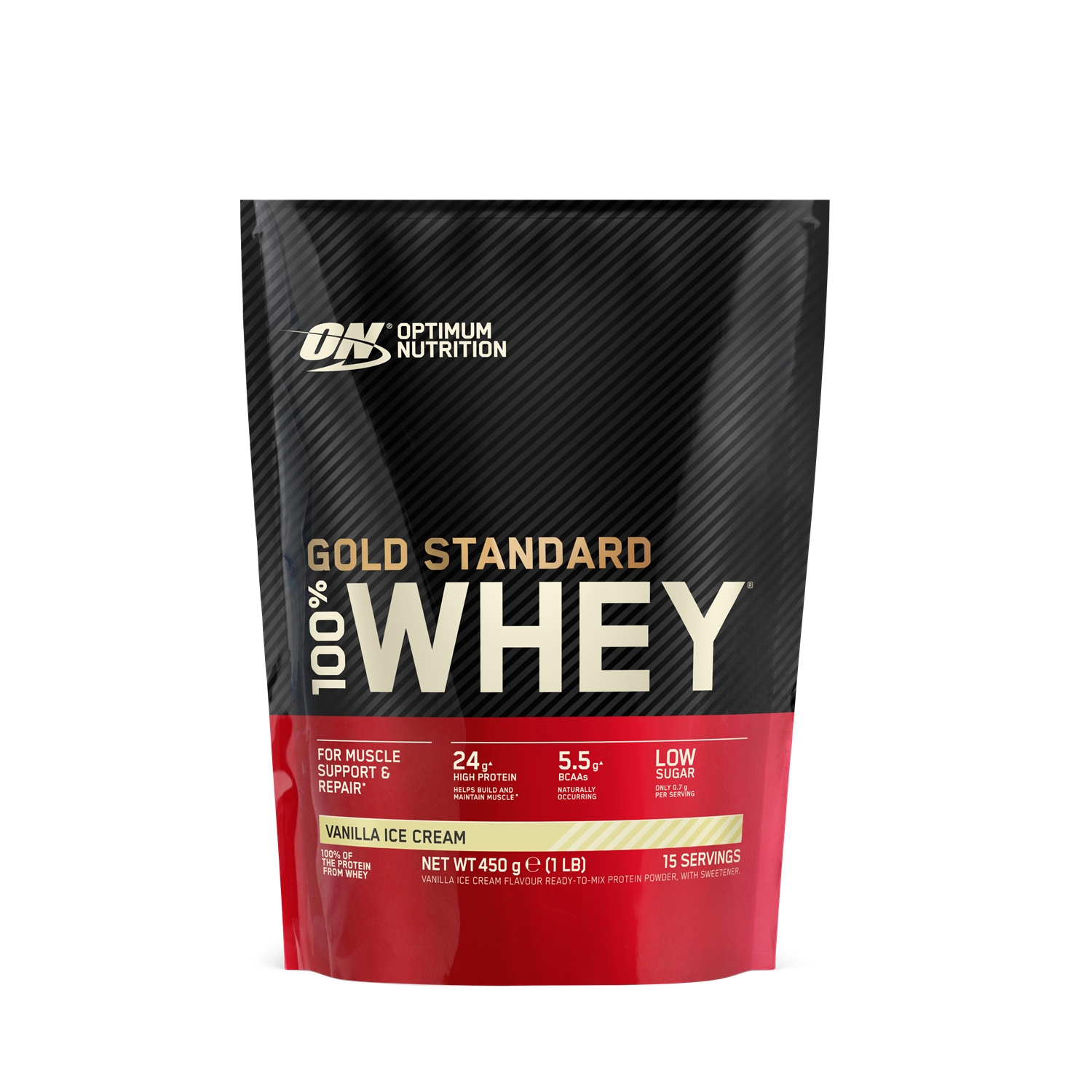 Optimum NutritionOatsnack Whey Gold Standard Vanilla Ice Cream 450 g Proteinpulver Schwarz, Herren, Größe: 0