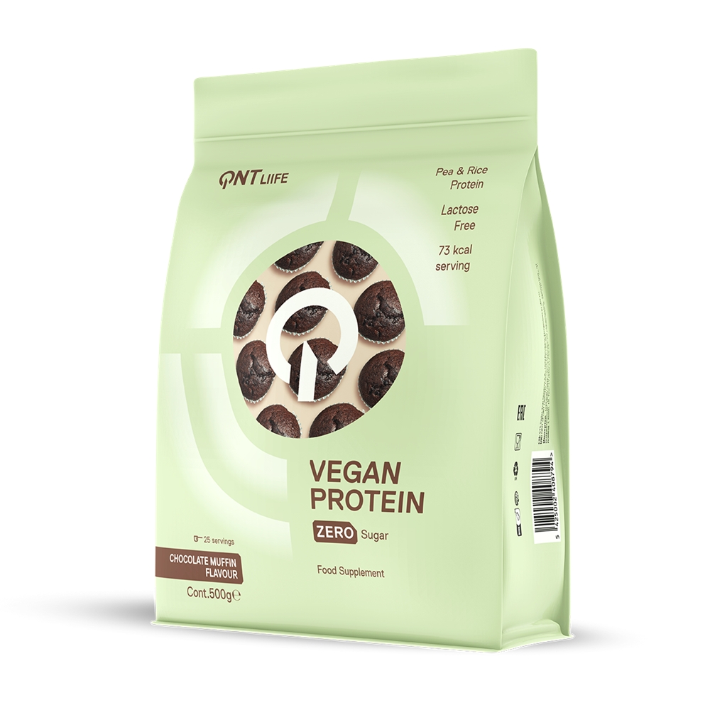 QNT Vegan Chocolate Muffin 500 g Proteinpulver Weiss, Herren, Größe: 0