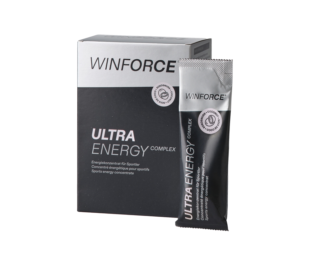 Winforce Ultra Energy Complex Kokosnuss 10 x 25 g Energy Gel Schwarz, Herren, Größe: 0