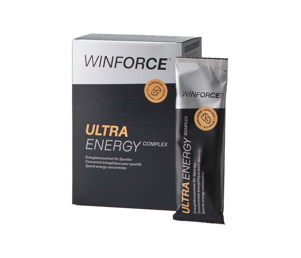 Winforce Ultra Energy Complex Haselnuss 10 x 25 g Energy Gel Schwarz, Herren, Größe: 0