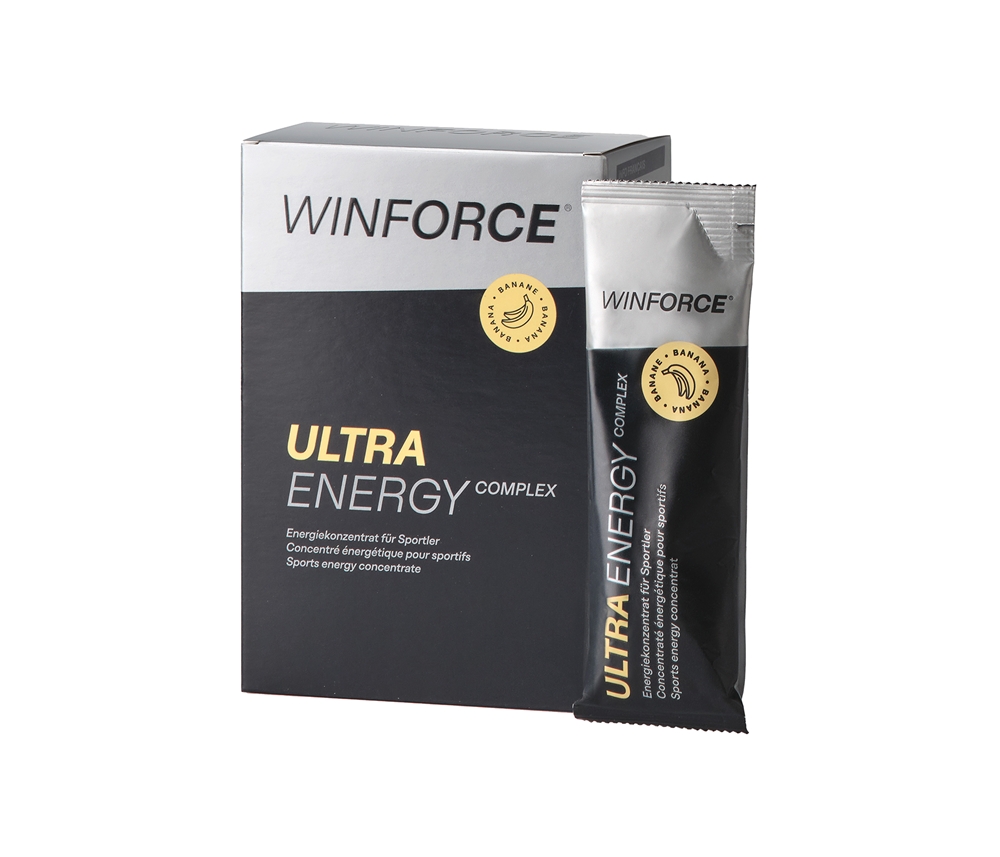 Winforce Ultra Energy Complex Banane 10 x 25 g Energy Gel Schwarz, Herren, Größe: 0