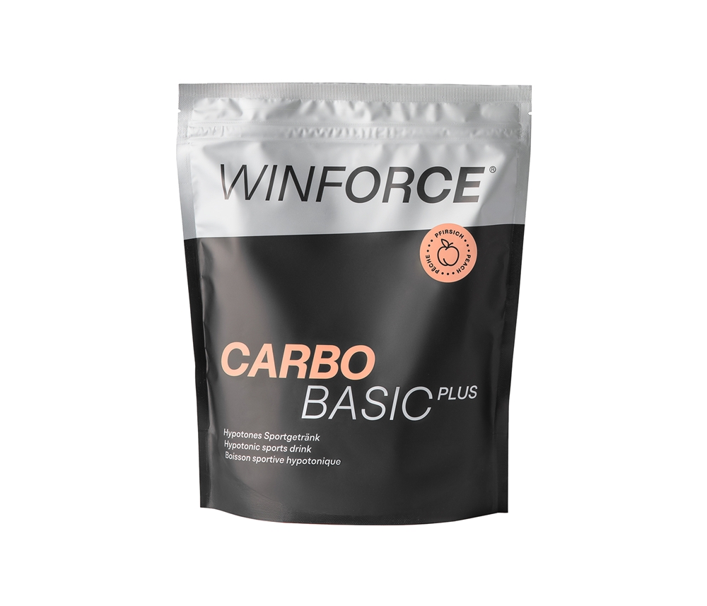 Winforce Carbo Basic Plus Pfirsich 900 g Getränkepulver Schwarz, Herren, Größe: 0
