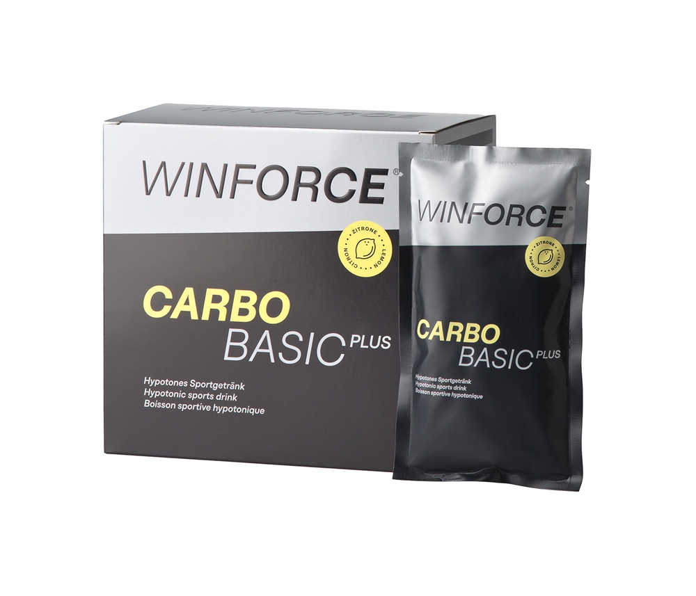 Image of Winforce Carbo Basic Plus Zitrone 10 x 60 g Getränkepulver Schwarz, Herren, Größe: 0