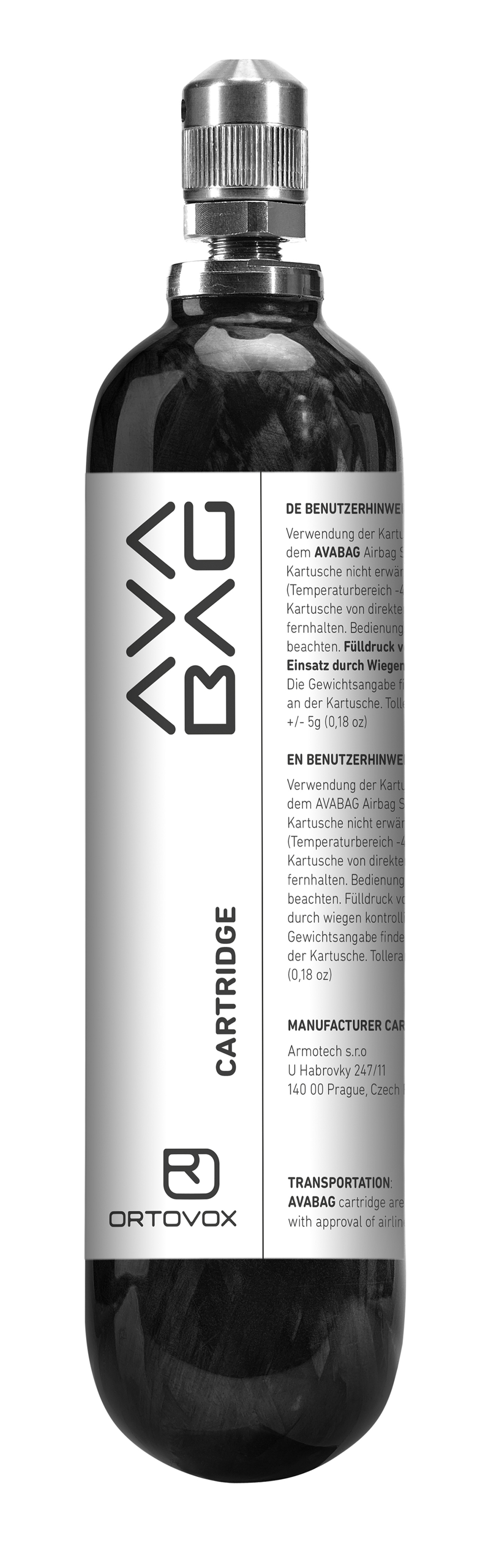 Ortovox Avabag Carbon Kartusche Schwarz, Herren, Größe: 0