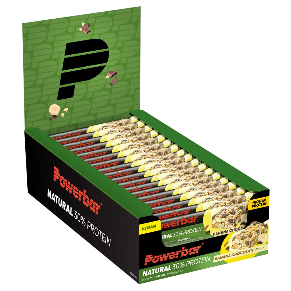Image of Powerbar Natural 30% Protein Banana-Chocolate 18 x 40 g Sportriegel Grün, Herren, Größe: 0
