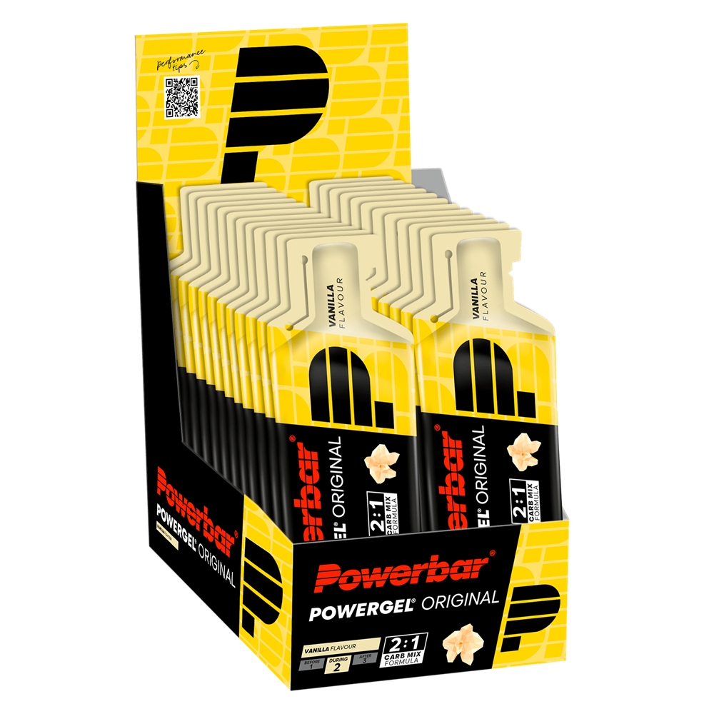 Image of Powerbar Power Original Vanilla 24 x 41 g Energy Gel Gelb, Herren, Größe: 0