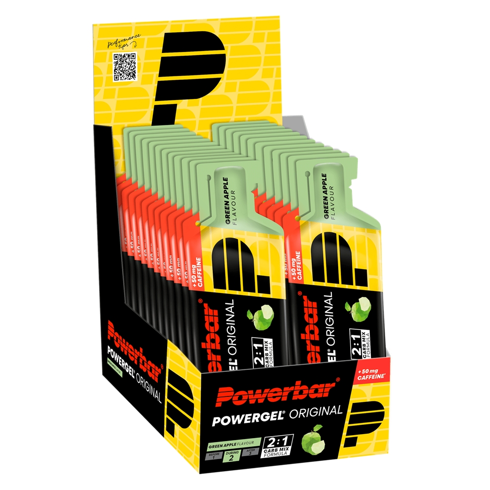 Image of Powerbar Power Original Green Apple 24 x 41 g Energy Gel Gelb, Herren, Größe: 0