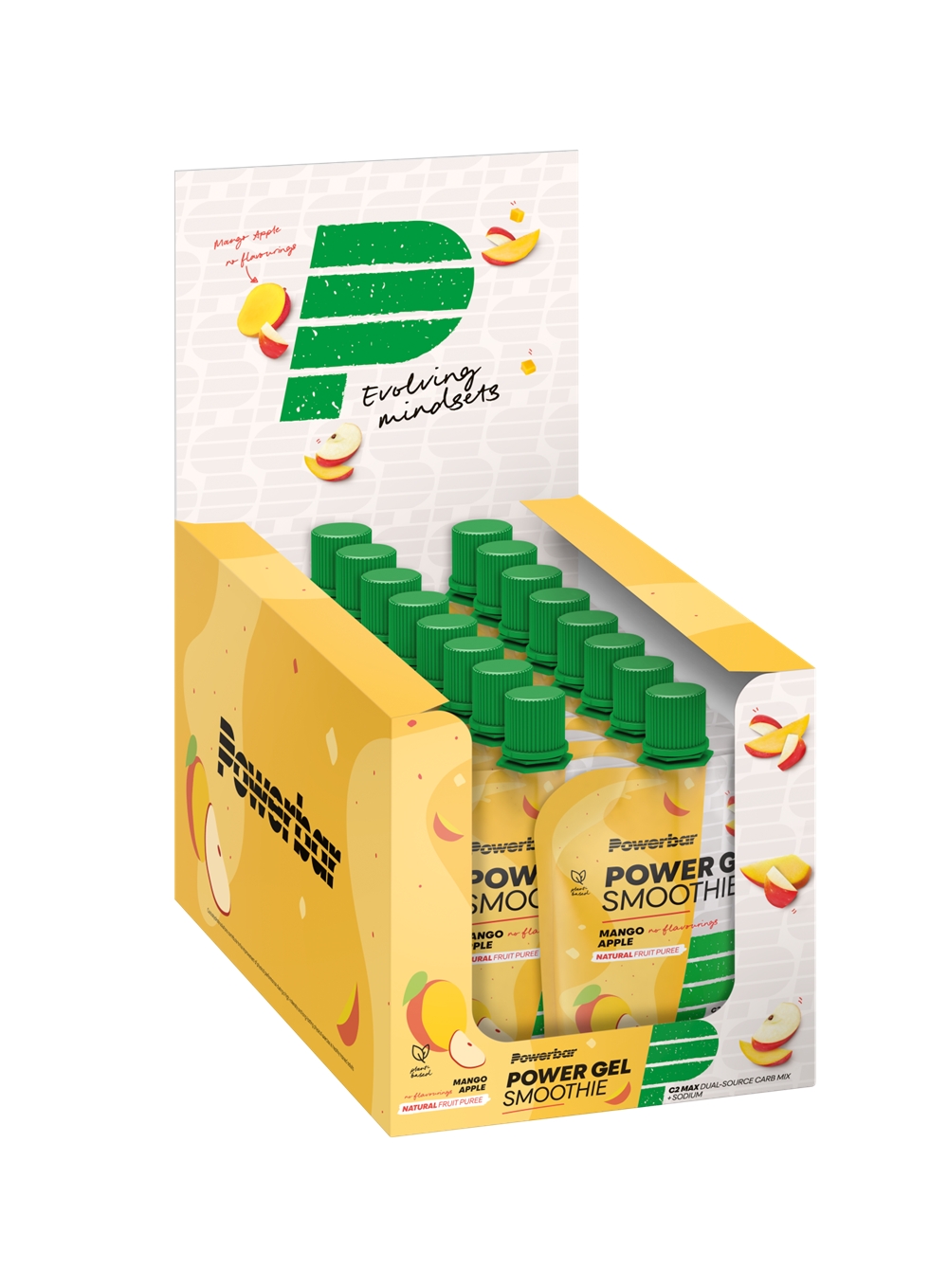 Image of Powerbar Power Mango Apple 16 x 90 g Smoothie Gel Grün, Herren, Größe: 0