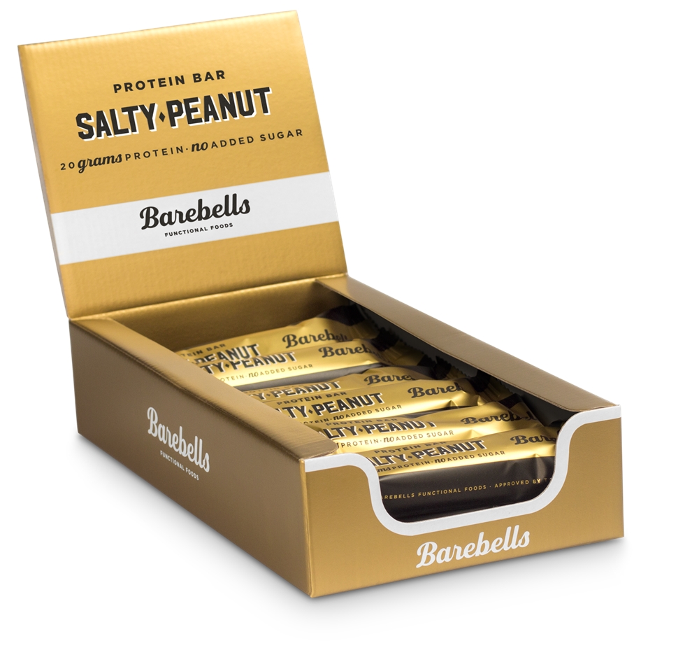 Image of Barebells Protein Bar Salty Peanut 12 x 55g Sportriegel Gold, Herren, Größe: 0