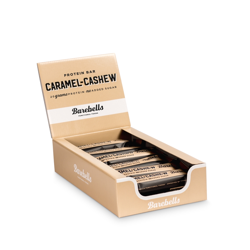 Barebells Caramel-Cashew 12 x 55 g Sportriegel Weiss, Herren, Größe: 0