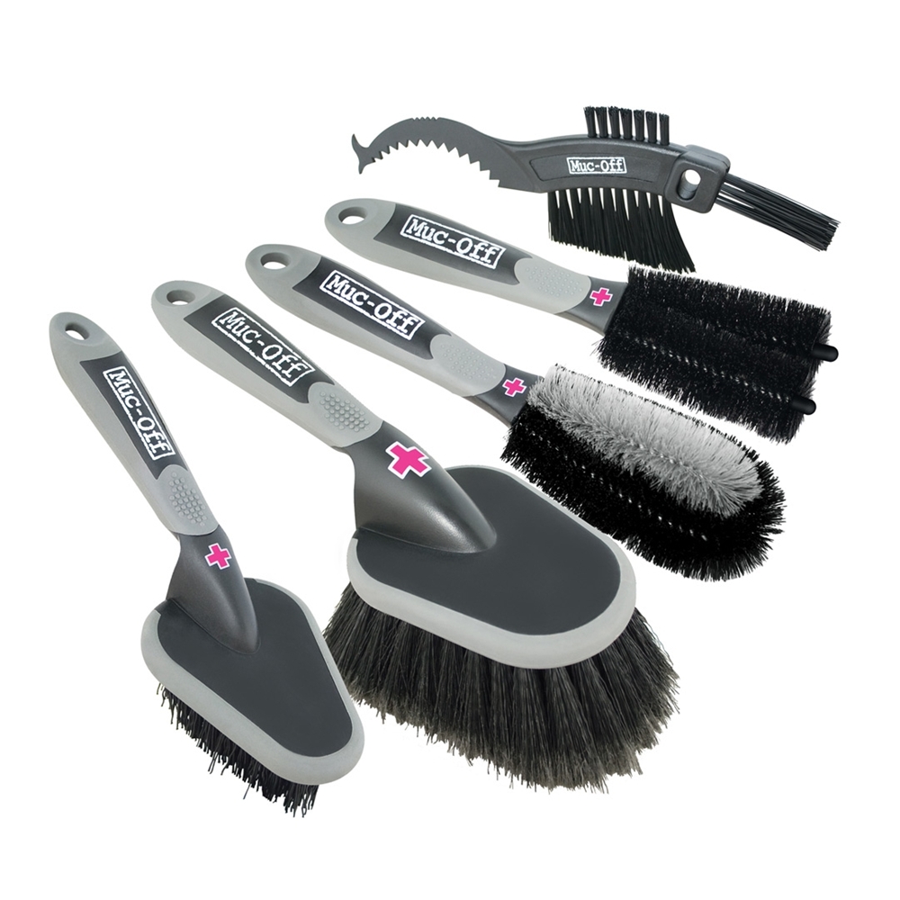 Image of Muc-Off 5-Pack Bürstenset Schwarz, Herren, Größe: ONE SIZE