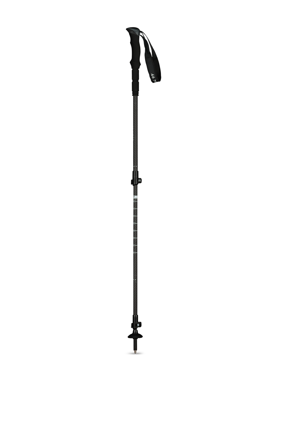 46 NORD Denali Carbon Wanderstock Schwarz, Herren, Größe: ONE SIZE