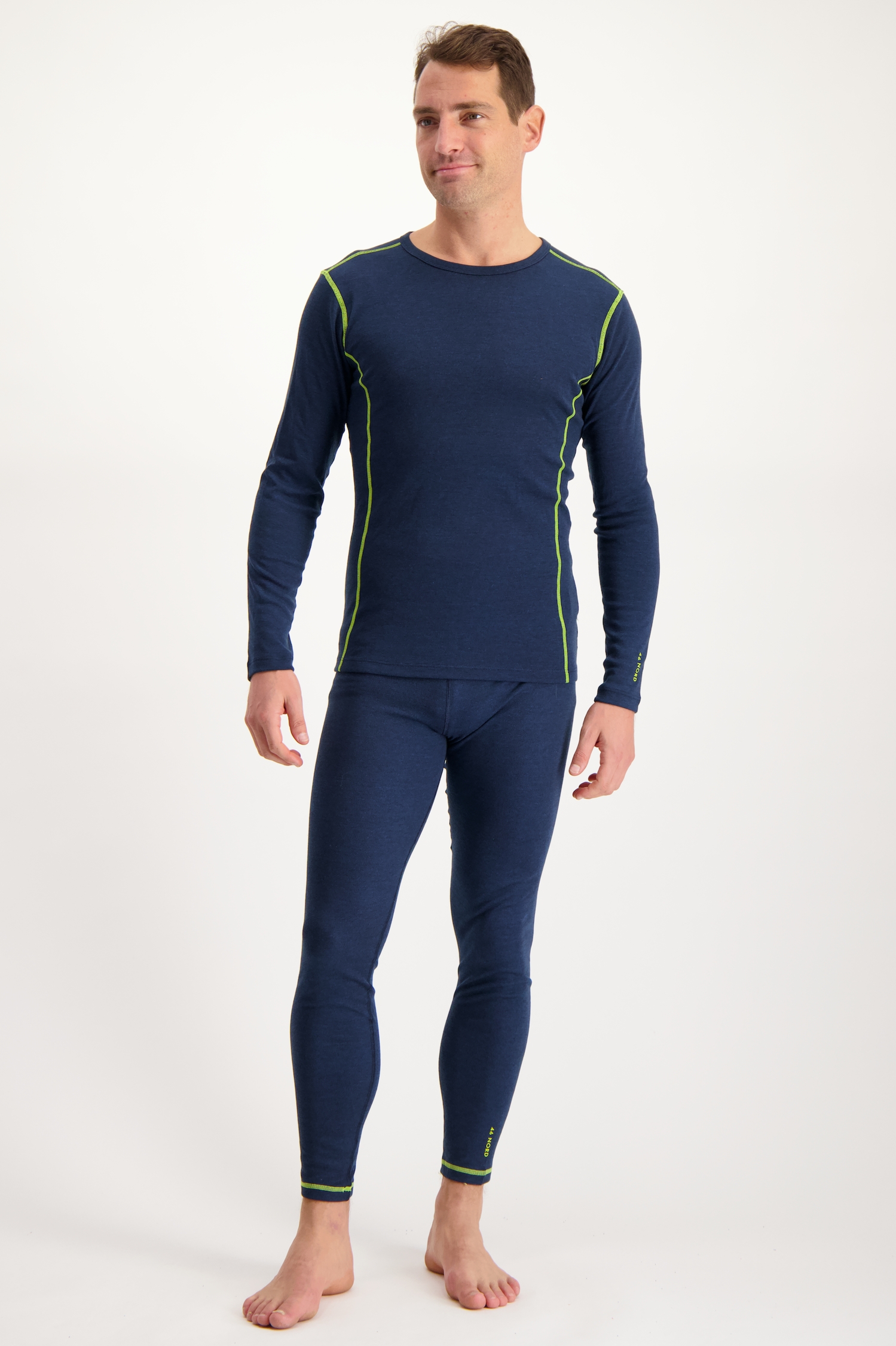 46 NORD Herren Thermo Unterwäsche Set Blau, Herren, Größe: L