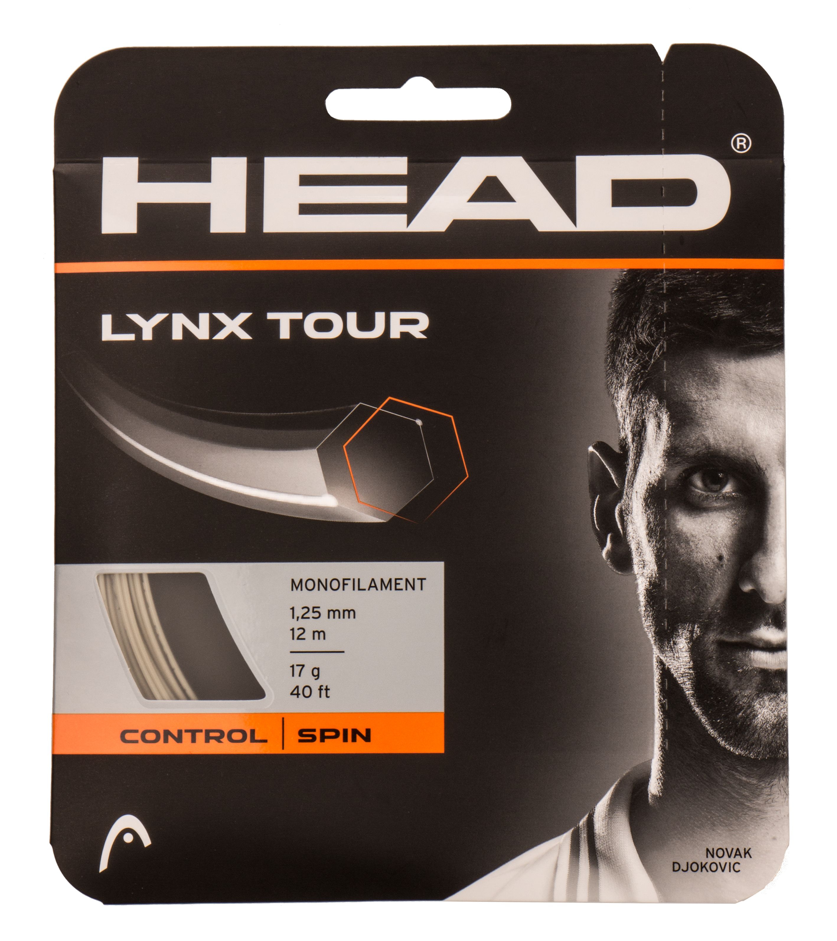 HEAD Lynx Tour 1.25 mm Tennissaite Grau, Herren, Größe: ONE SIZE