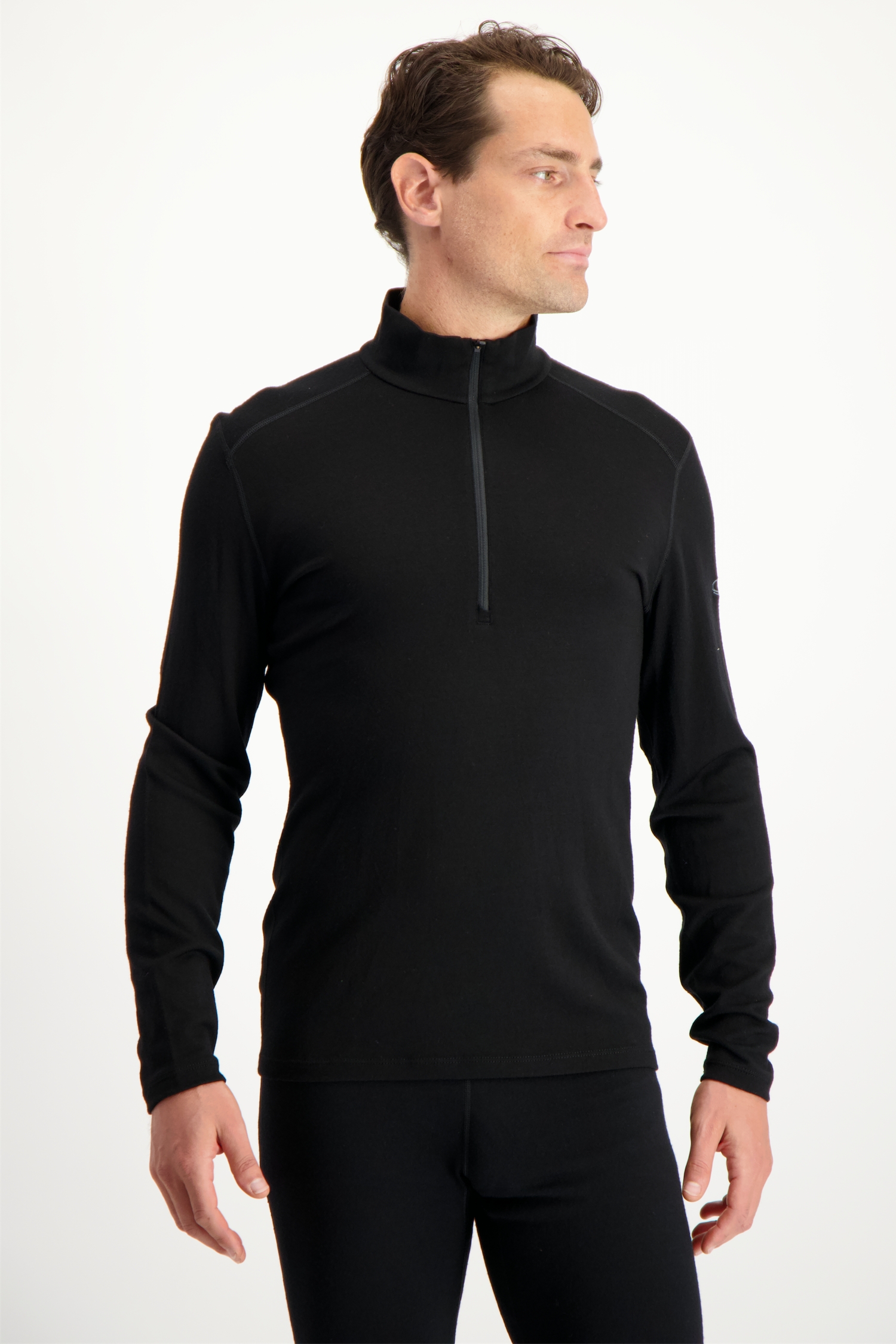 icebreaker Merino 260 Tech Herren Thermo Longsleeve Schwarz, Herren, Größe: XXL