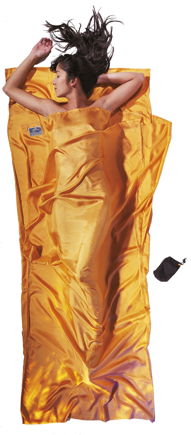 Cocoon TravelSheet Seidenschlafsack Gelb, Herren, Größe: ONE SIZE
