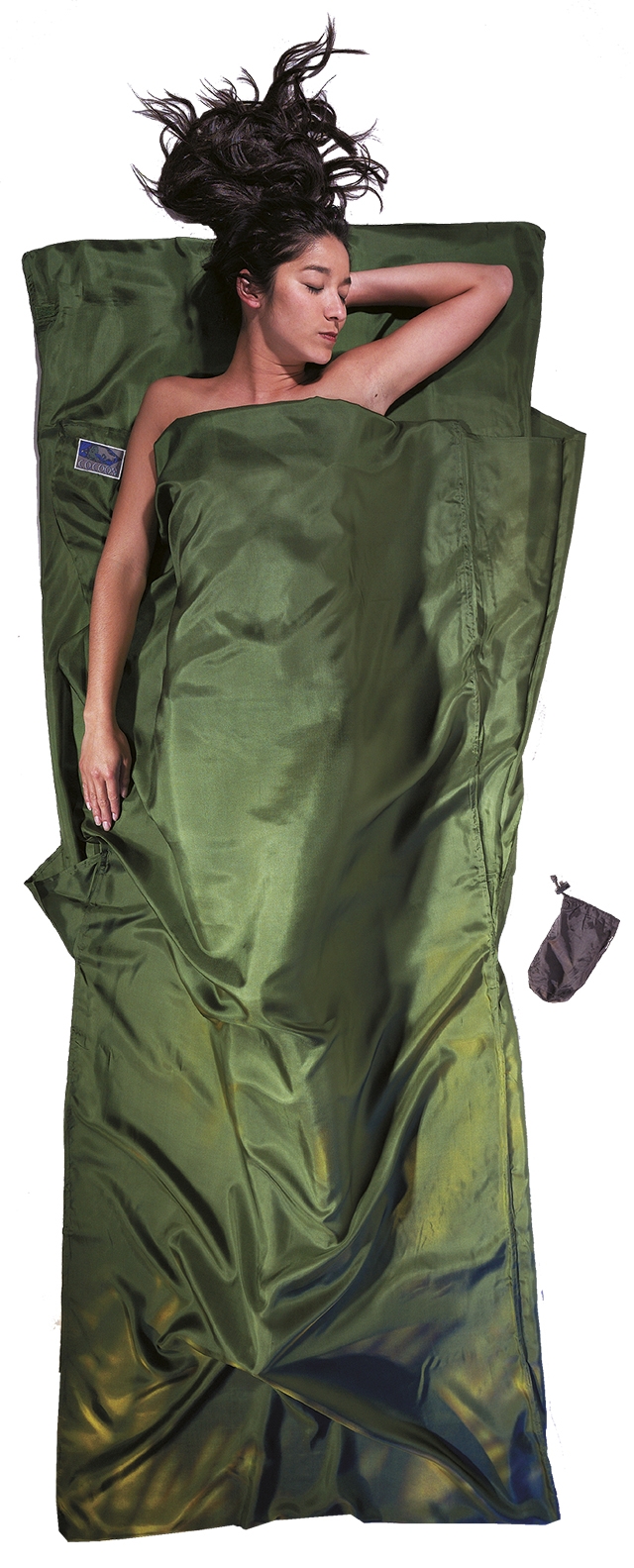 Image of Cocoon TravelSheet Seidenschlafsack Grün, Herren, Größe: ONE SIZE